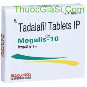 Megalis 10 (Tadalafil 10mg) thuốc điều trị rối loạn cương dương