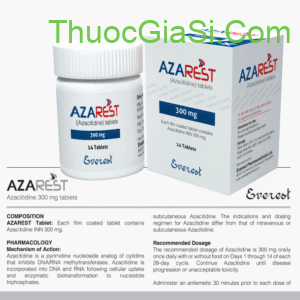 Azarest (Azacitidine INN 300 mg) - thuốc điều trị ung thư bạch cầu tủy cấp tính
