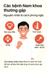 Cac benh Nam khoa thuong gap o nam gioi va cach phong ngua hieu qua
