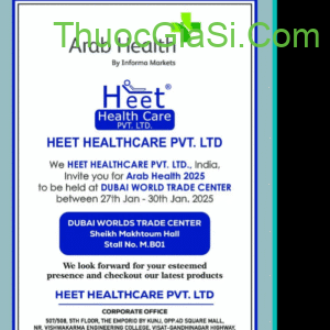 Heetmex (Methotrexate 2.5 mg) - thuốc trị khối u trong ung thư, viêm khớp dạng thấp và vảy nến 1 Heetmex là thuocgi|thuocgiasi.com