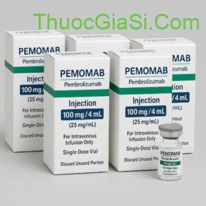 Thuốc Pemomab (Pembrolizumab 100 mg/4ml) - trị ung thư tiến triển hoặc tái phát