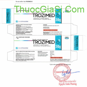 Trozimed (Calcipotriol 1.5 mg/Betamethasone 15 mg) - thuốc điều trị vảy nến - tuýp 30 2 Trotrimed B|thuocgiasi.com