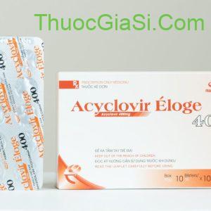 Acyclovir Éloge 400 (Acyclovir) - điều trị các bệnh nhiễm trùng do virus herpes simplex 1 Acyclovir Éloge 400|thuocgiasi.com