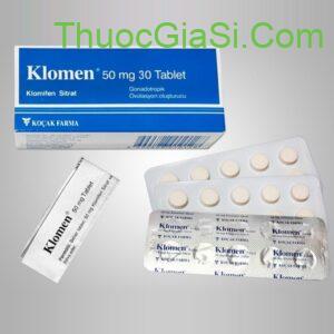 Thuốc Klomen 50 mg (Clomiphene Citrate) - Kích thích rụng trứng