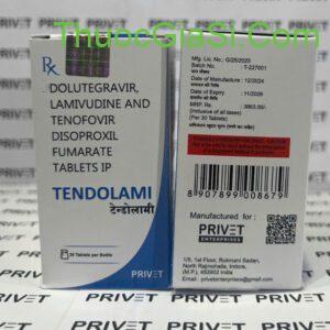 TENDOLAMI - Thuốc kháng virus HIV (ARV) - 30 viên / hộp