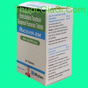 Ricovir - thuốc trị HIV - hộp 30 viên
