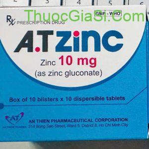 AT Zinc Kẽm 10mg viên An Thiên điều trị thiếu kẽm, tiêu chảy, tăng sức đề kháng (hộp 100 viên) 3 AT Zinc 10mg vien An Thien dieu tri thieu kem tieu chay tang suc de khang e1758805240313