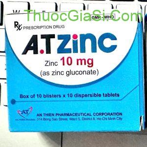 AT Zinc Kẽm 10mg viên An Thiên điều trị thiếu kẽm, tiêu chảy, tăng sức đề kháng (hộp 100 viên) 2 AT Zinc 10mg vien An Thien dieu tri thieu kem tieu chay tang suc de khang hop 100 vien e1758805280388