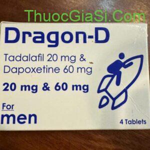 Thuốc Dragon D (Tadalafil 20+Dapoxetine 60) for men điều trị yếu sinh lý xuất tinh sớm