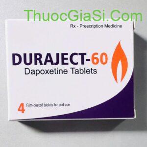 Thuốc Duraject 60 Allegens (Dapoxetine 60mg) h/4v điều trị xuất tinh sớm, xuất tinh nhanh ngoài mong muốn