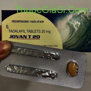 Jovan T 20 (Tadalafil 20mg) H/1v điều trị rối loạn cương dương