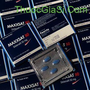 Maxxsat 50 (Sildenafil 50mg) điều trị rối loạn cương dương (Hộp 4 viên)