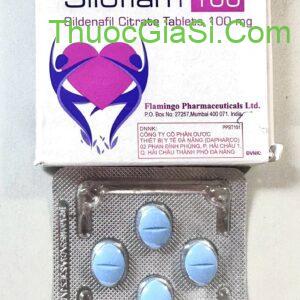 Siloflam 100 (Sildenafil 100mg) - điều trị rối loạn cương dương - FLAMINGO H/4v 4 Siloflam100 e1736914118733
