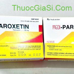 Medi-PAROXETIN (Paroxetin 20mg) MEDISUN điều trị trầm cảm nặng 1 Thuoc Medi PAROXETIN Paroxetin 20mg MEDISUN 30v e1758809346428