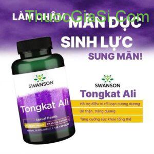 Tongkat Ali Swanson hộp 120 viên -bổ thận tráng dương