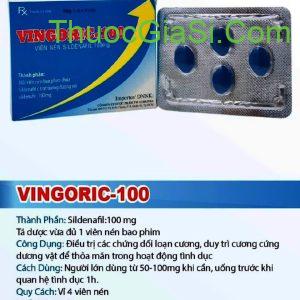 Vingoric 100 - thuốc trị sinh lý yếu cho nam giới