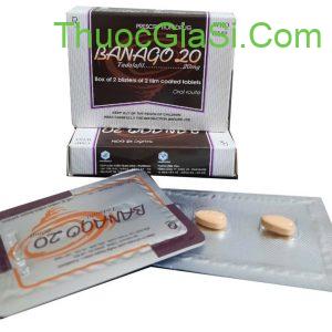 BANAGO 20 (Tadalafil 20 mg) điều trị rồi loạn cương dương hiệu quả mạnh