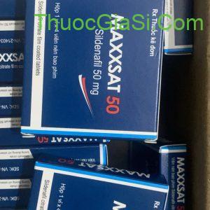 MAXXSAT 50 (Sildenafil 50mg) thuốc trị rối loạn cương dương vỉ 4 viên 1 Maxxsat 50 Sildenafil 50mg điều trị rối loạn cương dương