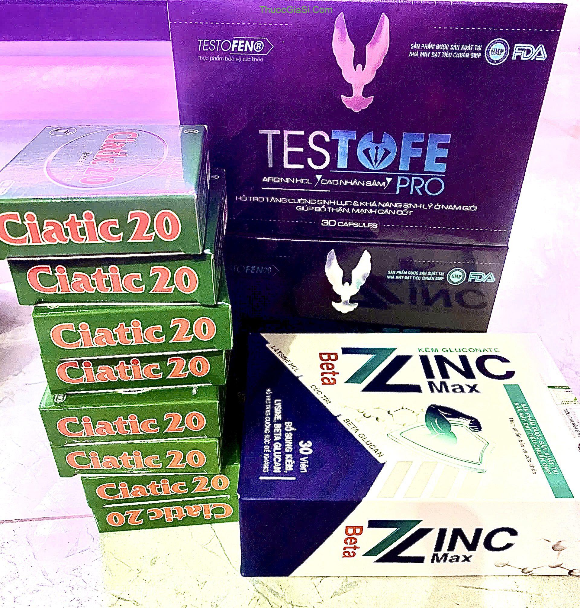 Ciatic 20 Tadalafil 20mg Testofe Pro Beta Zinc Max Ciatic 20 Tadalafil 20mg Testofe Pro Beta Zinc Max