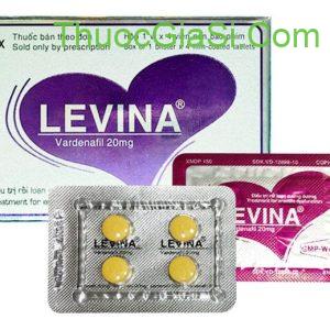LEVINA 20 (Vardenafil 20mg) H/4v điều trị rối loạn cương dương nam giới