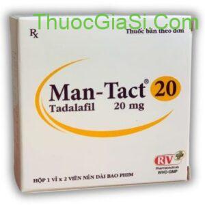 Man-Tact 20 (Tadalafil 20mg) thuốc sinh lý do người rối loạn cương dương