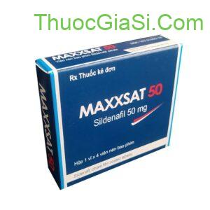 MAXXSAT 50 (Sildenafil 50mg) – Thuốc trị rối loạn cương dương, tăng sinh lý nam