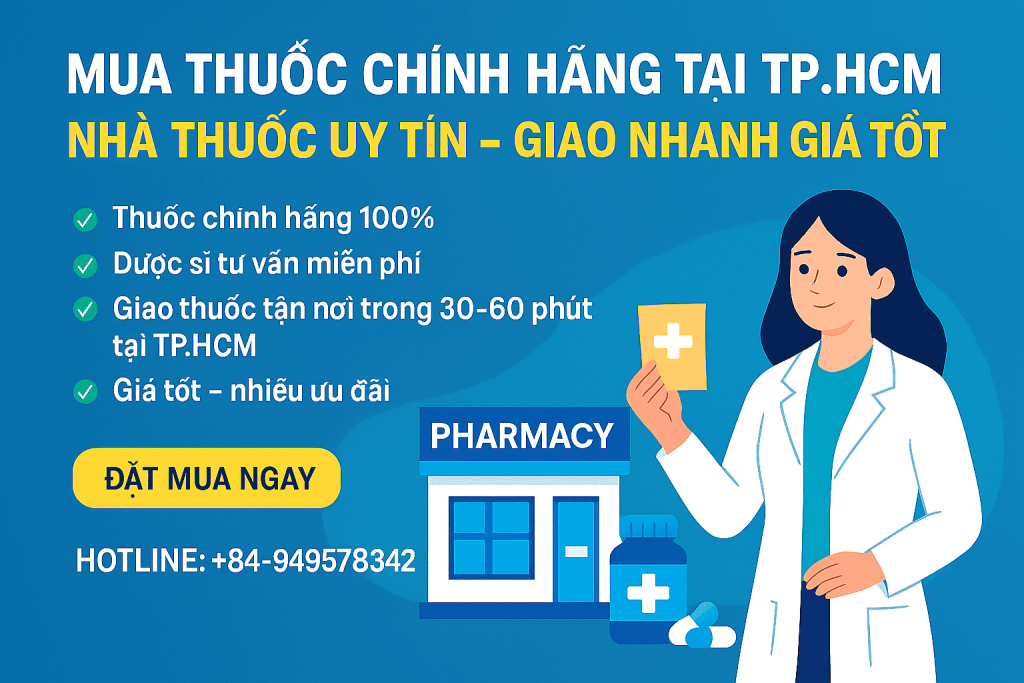Mua Thuốc Chính Hãng Tại TP.HCM – Nhà Thuốc Uy Tín, Giao Nhanh Giá Tốt 1 mua thuoc TP.HCM