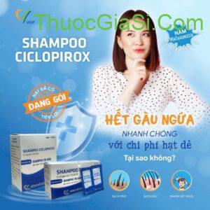 Shampoo Ciclopirox - điều trị nấm đầu VCP 100ml 3 shampoo ciclopirox VCP 100ml