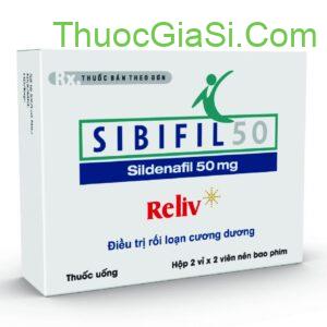 Sibifil 50 (Sildenafil 50mg) thuốc điều trị rối loạn cương dương (ED) - RELIV H/4v