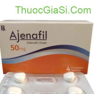 Ajenafil 50mg (Sildenafil citrate) điều trị cấp tốc rối loạn cương dương nam giới -  h/4v