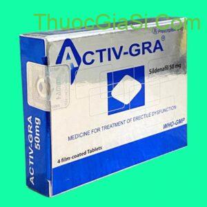 Thuốc Activ-GRA 50mg TW Mediplantex điều trị rối loạn cường dương ED