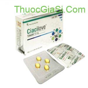 Thuốc Cialove 10 (Tadalafil 10mg) H/4v BA ĐÌNH điều trị rối loạn cương dương