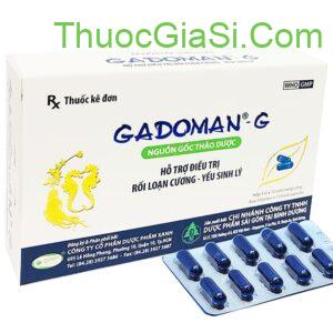 Gadoman-G điều trị yếu sinh lý nam, rlcd, xts