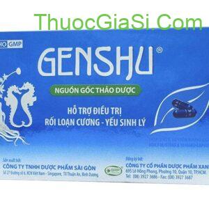 GenShu nguồn gốc thảo dược-điều trị yếu sinh lý, xuất tinh sớm, rối loạn cương dương