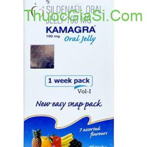 Kamagra Oral Jelly 100mg điều trị rối loạn cương dương, khó cương dương