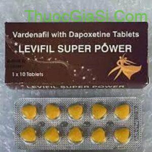 Thuốc LEVIFIL SUPPER POWER (Vardenafil 40mg và Dapoxetine 60mg) - điều trị rối loạn cương dương kèm xuất tinh sớm 1 thuoc levifil supper power vardenafil 40mg va dapoxetine 60mg dieu tri roi loan cuong duong kem xuat tinh som 4560