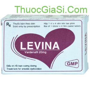 Thuốc Levina 20mg h/4v (Vardenafil 20mg) điều trị rối loạn cương dương