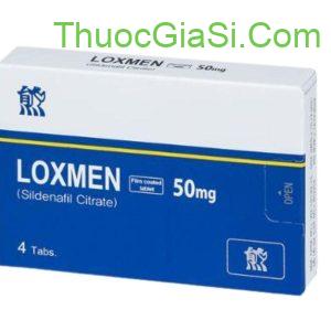 Thuốc Loxmen 50mg Euvipharm (Sildenafil 50mg) điều trị rlcd, dương vật khó cương cứng