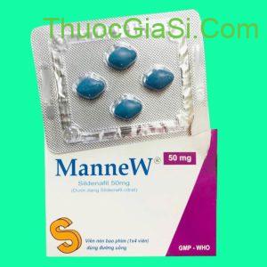 Thuốc ManneW (Sildenafil 50mg) điều trị rối loạn cương dương, dương vật khó cương cứng