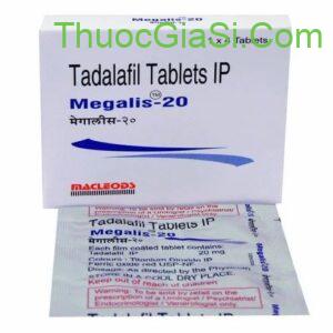 Megalis-20 MACLEODS (Tadalafil 20mg) điều trị rối loạn cương dương