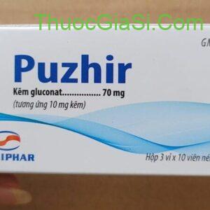Puzhir (Kẽm gluconat 70mg) HADIPHAR-bổ sung kẽm (ZinC)