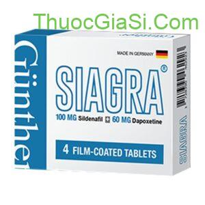 Thuốc Siagra (100mg Sildenafil + 60mg Dapoxetine) điều trị YSL, XTS, RLCD