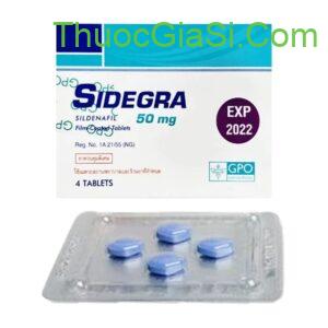 Sidegra 50mg GPO (Sildenafil 50mg) điều trị rối loạn cường dương H/4v