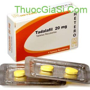 Tadalafil 20mg HETERO điều trị rối loạn cương dương