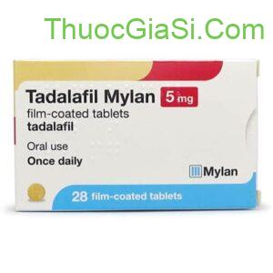 Tadalafil Mylan 5mg Film-coated Tablets điều trị rối loạn cương dương, tăng sản lành tính
