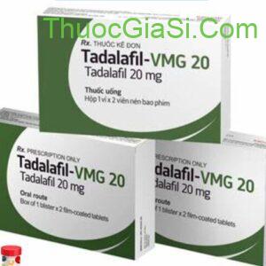 Thuốc Tadalafil- VMG 20 (Tadalafil 20mg) VIMEDIMEX H/2v điều trị rối loạn cương dương nam giới