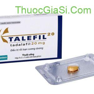 Talefil 20 BVPharma (Tadalafil 20mg) điều trị rối loạn cương dương H/1v