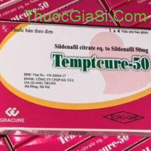 TEMPTCURE 50 Gracure (Sildenafil 50mg) H/4v điều trị rối loạn cương dương