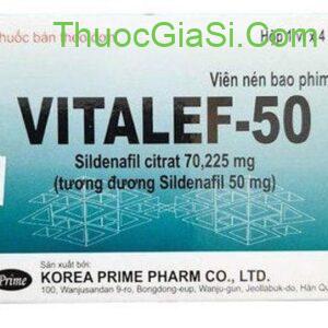 Vitalef 50 Korea (Sildenafil 50mg) điều trị liệt dương, rối loạn cương dương