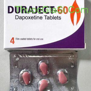 Thuốc Duraject 60 Allegens (Dapoxetine 60mg) h/4v điều trị xuất tinh sớm, xuất tinh nhanh ngoài mong muốn 1 thuocDuraject60 e1736915349964